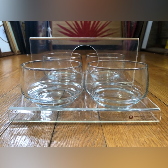 Rare Vintage Two’s Company, Inc Drink Carrier with Glasses - Picture 3 of 13